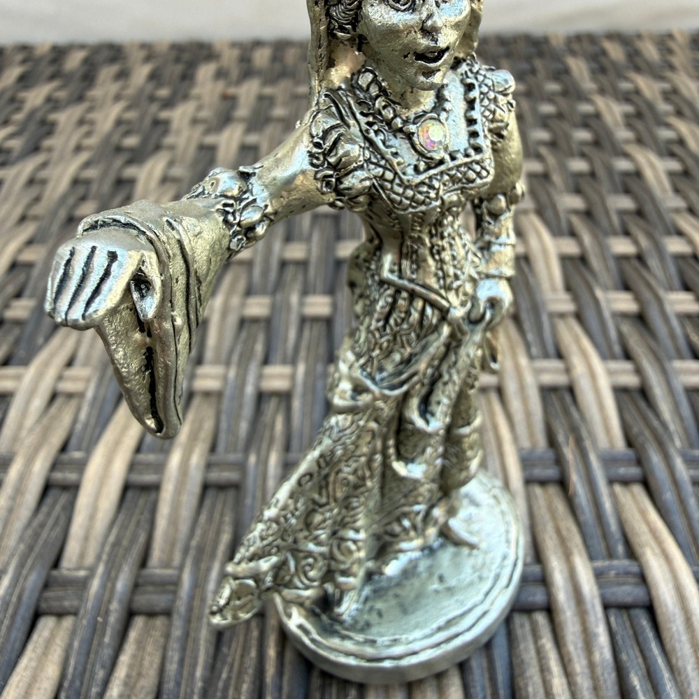 Vintage 1991 Fellowship Foundry O'Hare Tudor Lady Figurine Goblet Base - Picture 2 of 8
